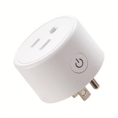 China Wifi 10A Power Smart Socket With Voice Control By Alexa And Google Home Tuya US Standard Socket Smart Plug for sale