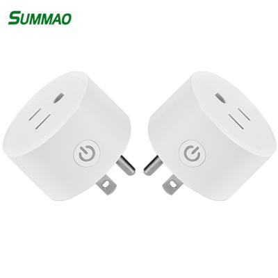 China App wifi control us Smart Intelligence Auto Wireless Mini Wifi Plug UK Standard Google Smart Home Life Voice Plug for sale