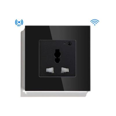 China Universal Smart Home 13a Tuya Wifi Socket Voice Control Multi Function Remote Control Residential/Multipurpose Smart Socket for sale