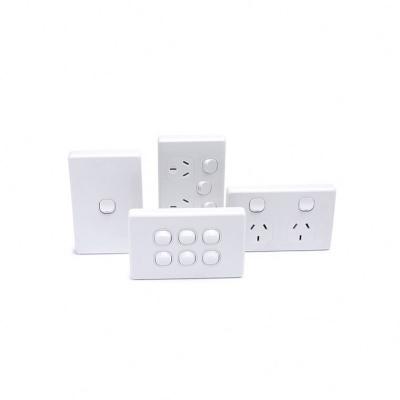 China Best Selling High Quality Modern PC Items 250VAC Dual Switch 15A Wall Electrical Socket for sale