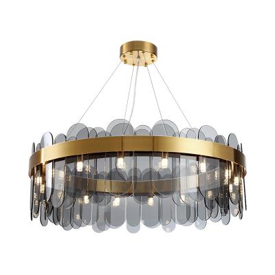 China Aicco Modern Luxury Modern Glass LED Pendant Lights Lighting For Living Room Kitchen 16658 for sale