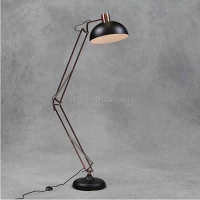 China Modern floor lamp modern floor lamp copper color black white metal fished cheap modern floor lamp for sale