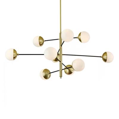 China Residential Modern Glass LED Home Lighting , Kitchen Pendant Lighting Chandelier for sale