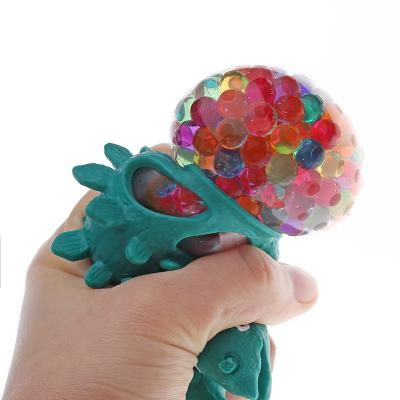 China Silicone Handbag Squishy Person Toys Pressure Toy Relief Stress Rubber Squeeze Simulation Dinosaur Balls Play Anti-stress Dinosaur Grape Squishy Ball for sale