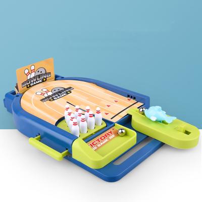 China Eco-Friendly Material Rolling Machine Game For Kids Mini Play Set Bowling Game With ASTM Kid Eco Friendly Sport Toy Mini Bowling Game With Light for sale