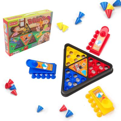 China Toy Desktop Game With 3 Target Players Interesting Finger Board Game Clean Miniature Shooting Plastic Desk With 3 Hats Off Desk Toys for sale