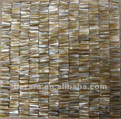 China Natural Sea Shell Mosaics of Parquet Texture for Wall Decoration Slab for sale