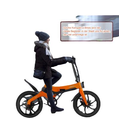 China Magnesium unibody frame folding 20inch road legal electric bicycle UK warehouse 36V 250w for sale