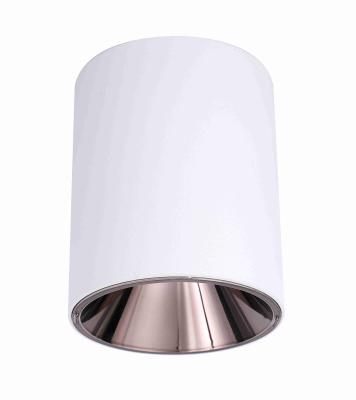 China hotel home bedroom dimmable Anti glare surface mounted Round black Cylinder COB LED spot lights Downlight for sale