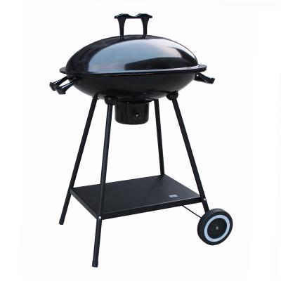 China Easily Assembled Portable Enamel Kettle Charcoal Barbecue Grill for sale