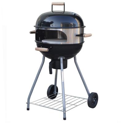 China Factory Wholesale Outdoor Camping Charcoal BBQ Grill Height Adjustable With Wheels for sale