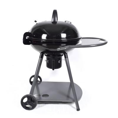 China Apple Shape Adjustable Professional Style Grill Backyard Factory Size Kettle Outdoor BBQ Grill with Side Table for sale