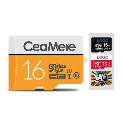 China Ceamere Memory Card 16GB 32GB 64GB 128GB Original Plastic Micro Micro TF Class 10 Capacity TF Flash Memory Cards Real 64GB for sale