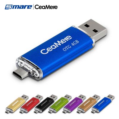 China Wholesale Ceamere OTG USB Pen Drive 4GB 8GB 16GB 32GB 64GB Pen Drive Smartphone Pendrive Custom Flash Drive For Phone for sale