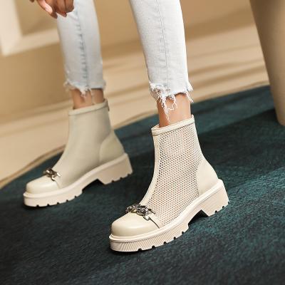 China Wholesale Breathable Summer Fashion Spring Mesh Booties Women's Mesh Boot for sale