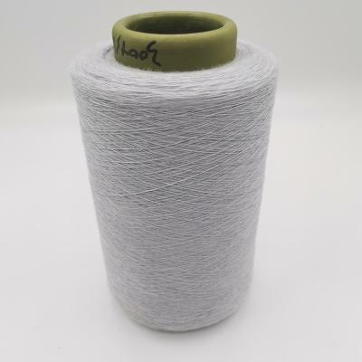 China Anti-deformation 100% dty yarn polyester 300d dope dyed bright + polyester spun yarn 32s for weaving fabric for sale