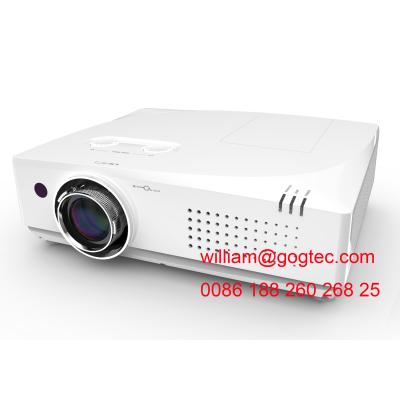 China 5500 lumens XGA 1024*768 best video projector 1.65x optical zoom 10W speaker for sale