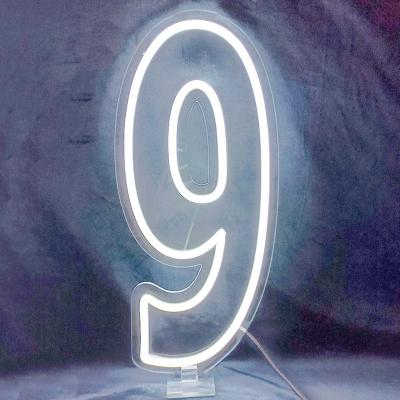 China Other Number 0-9 LED Sign Light Neon Sign For Dimmable USB Powered Dimmable Dimmable Dimmable USB Dimmable Baby First Birthday Party Decor Offer Bedroom Neon Night Light Baby First Birthday Party Decor Bedroom for sale