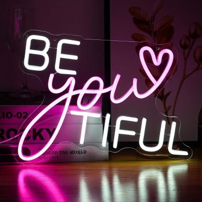 China Else Be Yours Tiful Neon Sign LED Light Signs Wall Electronic Art Decor Gaming Room Party Creative Gift ART Neon for sale