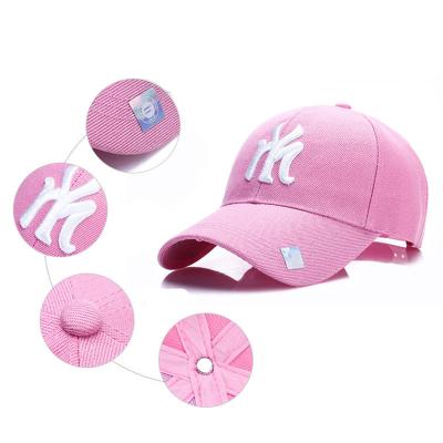 China JOINT Outdoor Korean Baseball Cap Customized Adjustable Breathable Net Satin Striped Coating Baseball Cap Sunscreen for sale