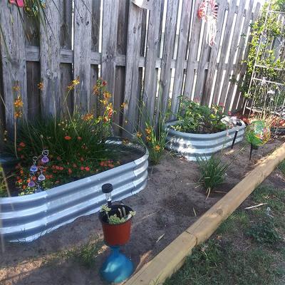 China CLASSIC Galvanized Metal Steel Galvanized Steel Expanded Kits Metal Set Garden Beds For Vegetable And Flower Gar for sale