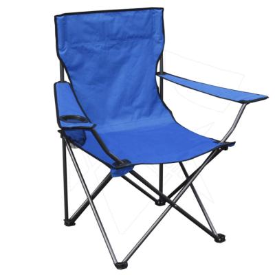 China Modern Folding Chair Folding Camping Chair With Arm Rest Cup Holder Storage Carry Bag for sale