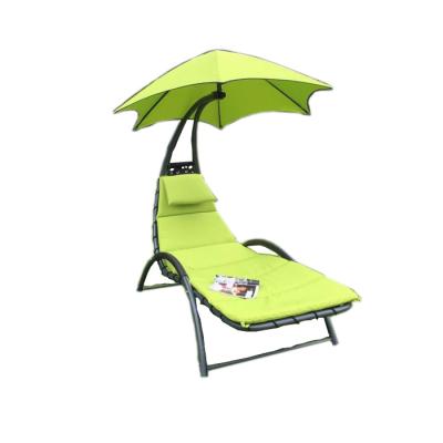 China Outdoor Sun Sofa Metal Lounger Canopy Lounger Lounge Bed With Canopy for sale