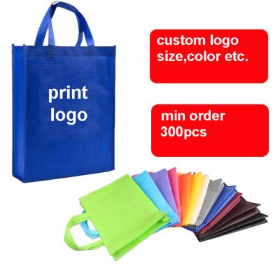 China Wholesale custom printed eco supermarket non woven bags shopping packaging logo promotion high quality durable eco-friendly low price large for sale