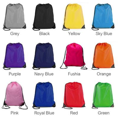 China Eco-Friendly High Quality Cheap Waterproof Promotion Gift Polyester Folding Custom Drawstring Bag for sale