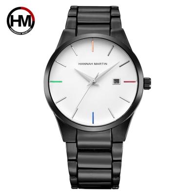 China Alarm JY-mail Watches HANNAH MARTIN 17552 High Quality Men Watch Classic Quartz Alloy Case Date Simple Automatic Man Watches for sale