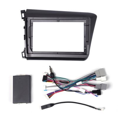 China Brief & Honda Civic 2012-2015 Radio Fascias Single Panel View Color Car GPS Navigation Stereo Fit 2 Din 9 Inch In Dash Head Unit Screen Stereo for sale