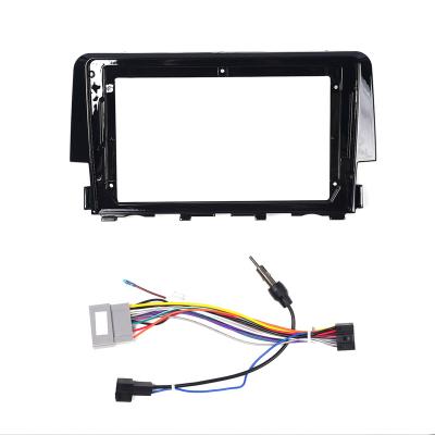 China Brief & Honda Civic 2016-2019 Radio Fascias Single Panel View Color Car GPS Navigation Stereo Fit 2 Din 9 Inch In Dash Head Unit Screen Stereo for sale