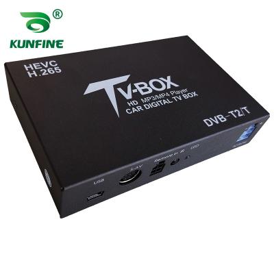 China For Car DVB-T265 Germany DVB-T2 H.265 HEVC PLP TV Tuner Europe HDTV Receiver Car Digital TV Box MULTI With One Tuner Antenna KF-V8908 for sale