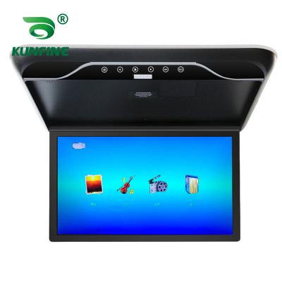 China 19 Inch Flip Down Screen Overhead Multimedia Support Car Roof Mount Display Multi-Language Car MP5 Video Monitor for sale