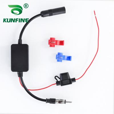 China Portable Universal Auto Car Radio FM Antenna Signal Booster Amplifier For Marine Car Vehicle Boat RV 12V Signal Antenna Boost for sale