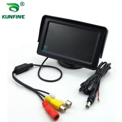 China PAL 512(H)x582(V); NTSC 512(H)x492(V) 4.3 Inch TFT LCD Screen Car Monitor Display Fits Wifi Rearview Camera Car TV Display Rearview Reverse Backup Monitor for sale