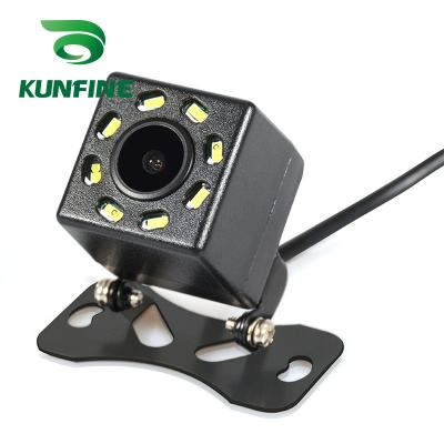 China Universal Waterproof IP68 Radio Tracks CCD Rear View Camera Reverse Backup Car Reversing Parking Aid 8 LED Night Vision for sale