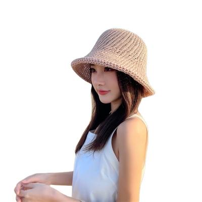 China Breathable Japan hat spring block bun rim basin hat and Korean hollow-out bucket hat fisherman Japanese style and summer sun for sale