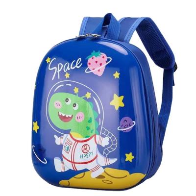 China Waterproof Kids Cartoon Printed Hard Shell Bag Dinosaur Kids Backpack Kindergarten Baby Boy School Bag for sale