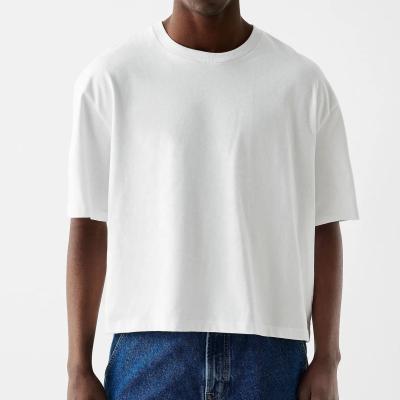 Chine T-shirt en coton à épaule en boîte pour hommes en taille supérieure à vendre