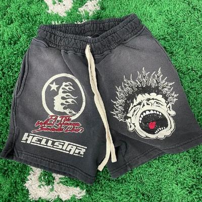 China Vintage Sonnenfade Säure Wasch Custom Französisch Terry Sweat Shorts mit Ziehseile Schließung zu verkaufen