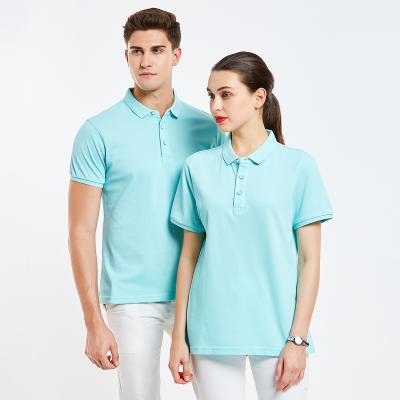 China Men's Polyester/Cotton Lapel Short-Sleeved Polo Shirt for Group Clothing Customization for sale