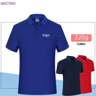 China Custom Sublimation Herren Polo Shirt 100% Baumwolle Bürouniformen Design Plus Größe Unisex zu verkaufen