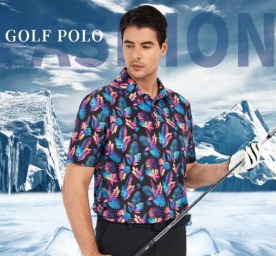 China Sommer Lapel Polo Shirt für Männer Business Casual Custom Print und individuell angepasste Etiketten zu verkaufen