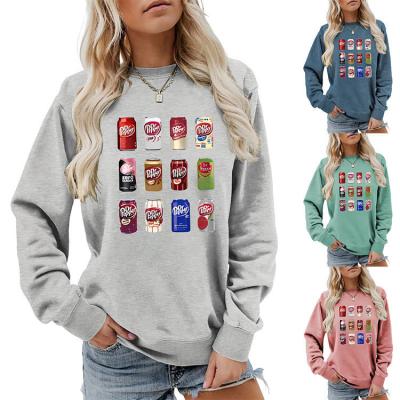 Китай Заказ Y2k графический дизайн напечатанный Fun Crewneck Hoodie для женщин S-6XL или заказный размер продается