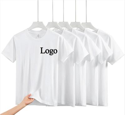 China Dicke Druck 220 Gsm Leerfarbe Custom Leerfarbe weiße T-Shirts Großhandel Gelegenheitsgewohnheiten Alltag zu verkaufen