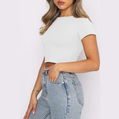 Китай 2023 Custom Ladies Girls Crop Tops Tshirt Методы печати Цифровая печать или прочее продается