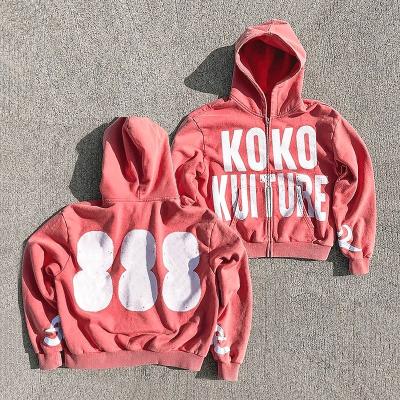 Κίνα Προσαρμοσμένες ετικέτες Unisex Hoodies ανδρών Custom Logo Streetwear Vintage Γαλλικό Terry προς πώληση