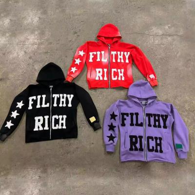 China Embroidery Couple Hoodies Autumn Streetwear 400gsm Cotton Patches Acid Wash Sun Faded Zip Up Cropped Hoodie for sale