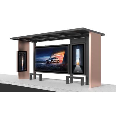 China Chinese Outdoor Furniture Manufacturers Supply Metal Smart Bus Shelters for sale